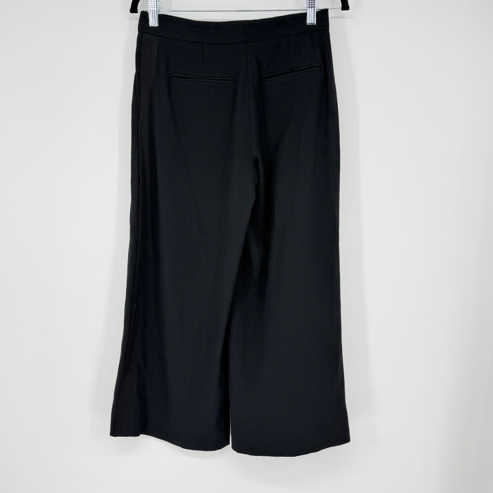 Aritzia Ten Babaton Black Wide Leg Crop Culotte Pants Size 4 Minimalism Office